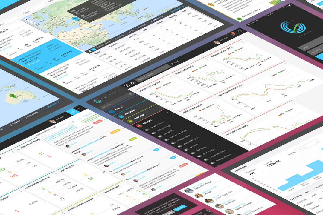 Gravity Next-gen Operational Tiles, Supply Chain Visibility Platform