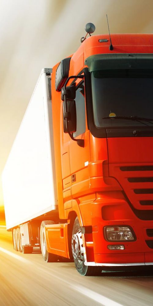 Link Between Supply Visibility and Last Mile fulfilment, red truck